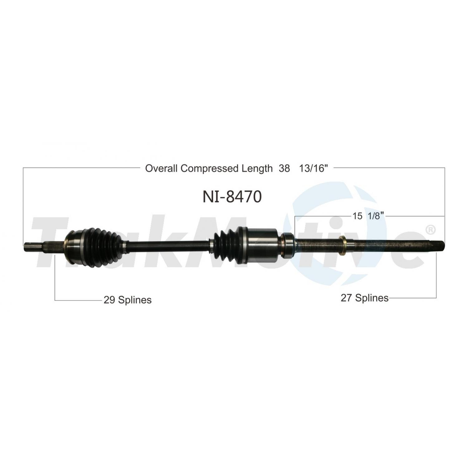 TrakMotive NI8470 - CV Axle Shaft TrakMotive NI8470 CV Axle Shaft product image 1 of 3