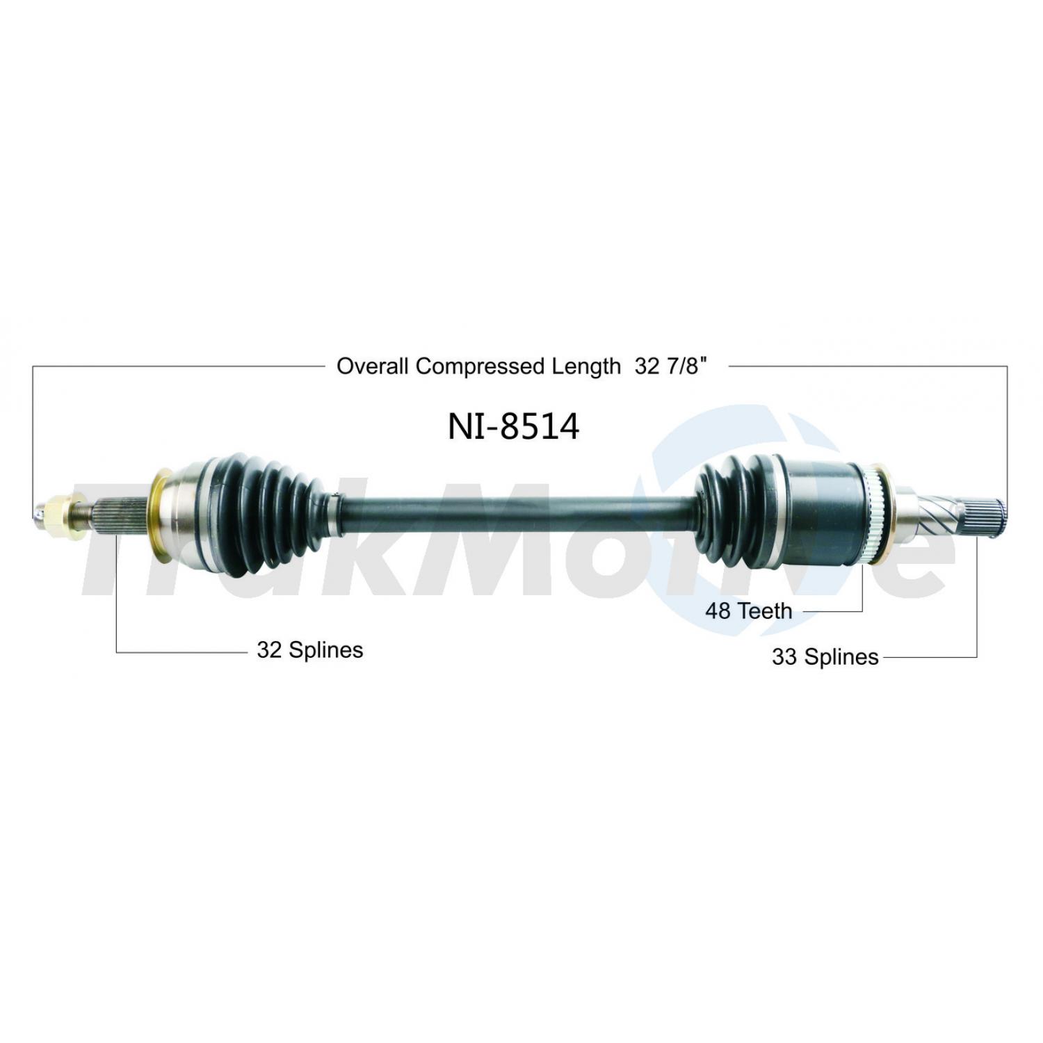 TrakMotive NI8514 - CV Axle Shaft TrakMotive NI8514 CV Axle Shaft product image 1 of 3