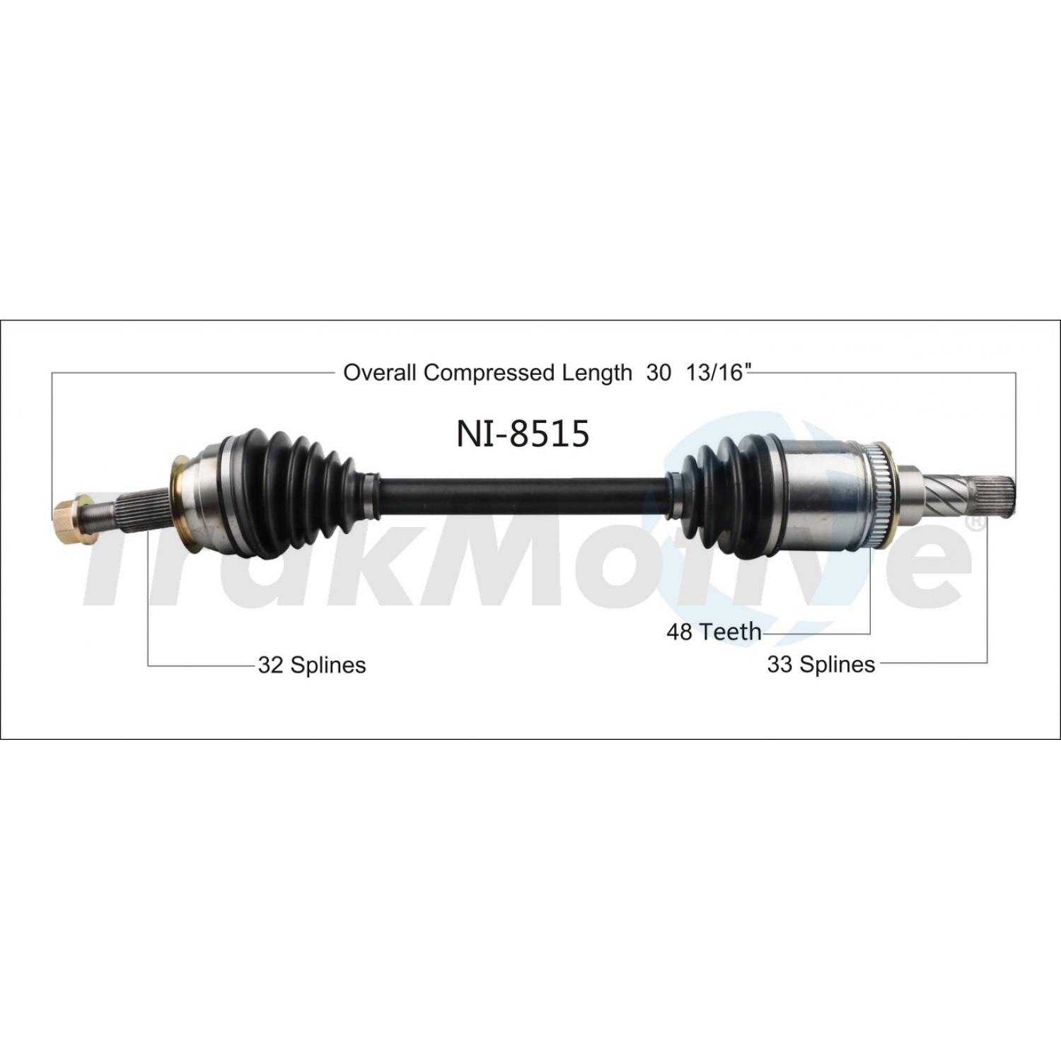 TrakMotive NI8515 - CV Axle Shaft TrakMotive NI8515 CV Axle Shaft product image 1 of 3