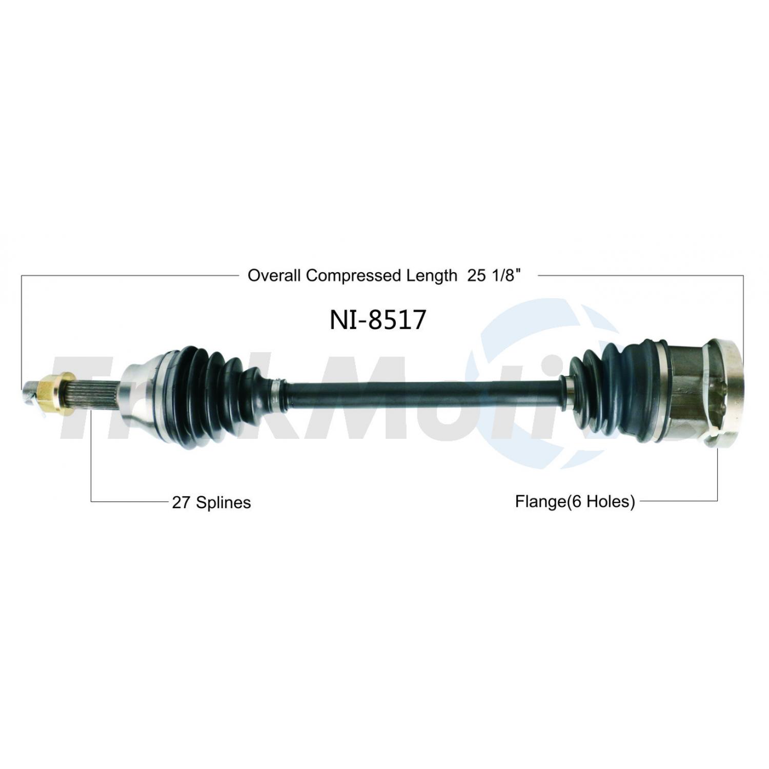 TrakMotive NI8517 - CV Axle Shaft TrakMotive NI8517 CV Axle Shaft product image 1 of 3