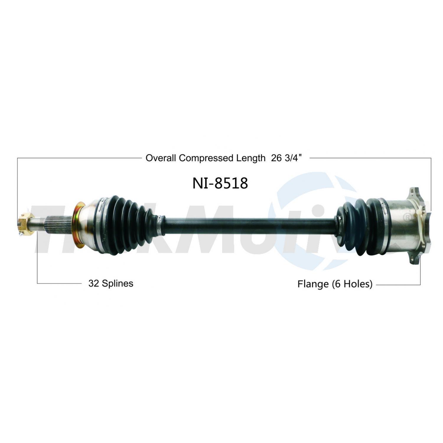 TrakMotive NI8518 - CV Axle Shaft TrakMotive NI8518 CV Axle Shaft product image 1 of 3