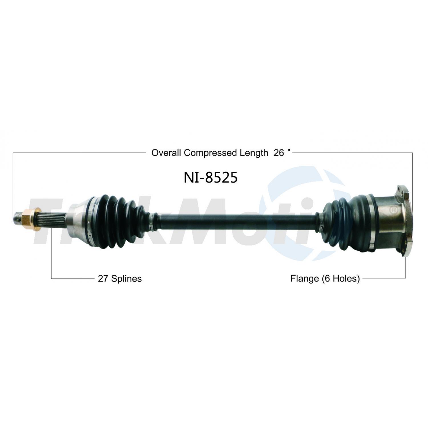 TrakMotive NI8525 CV Axle Shaft product image 1 of 3