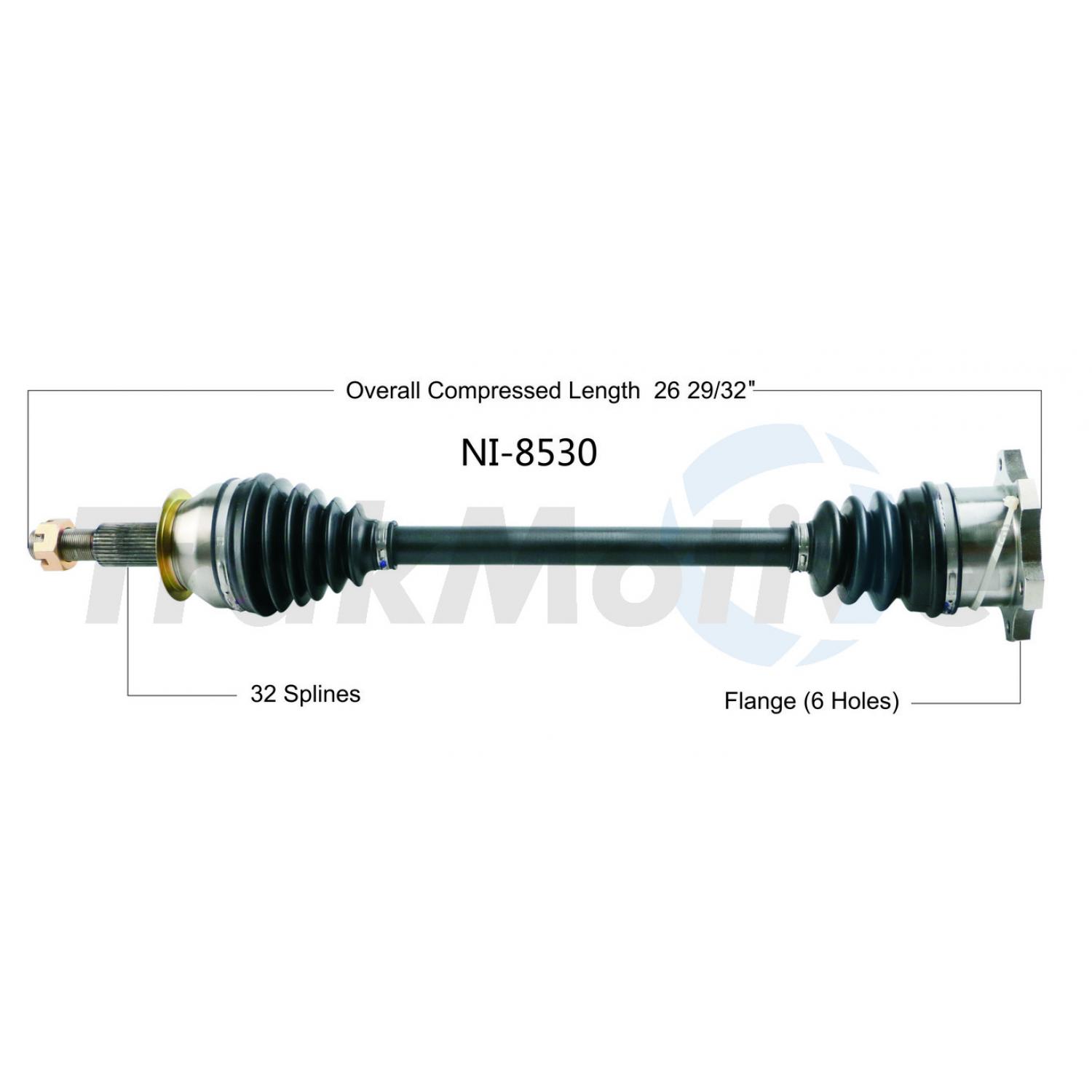 TrakMotive NI8530 - CV Axle Shaft TrakMotive NI8530 CV Axle Shaft product image 1 of 3