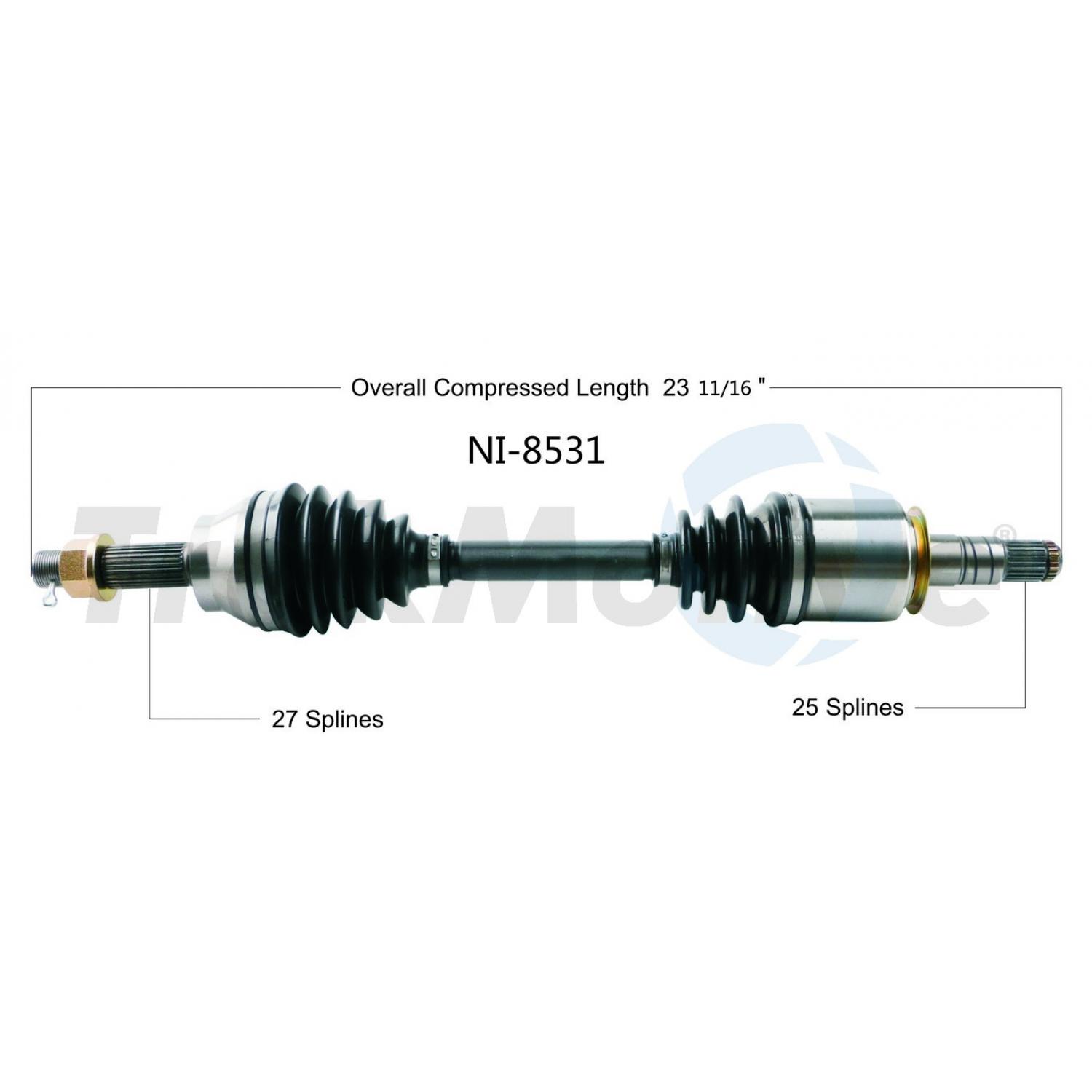 TrakMotive NI8531 - CV Axle Shaft TrakMotive NI8531 CV Axle Shaft product image 1 of 3