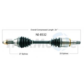 TrakMotive NI8532 CV Axle Shaft product image 1 of 3