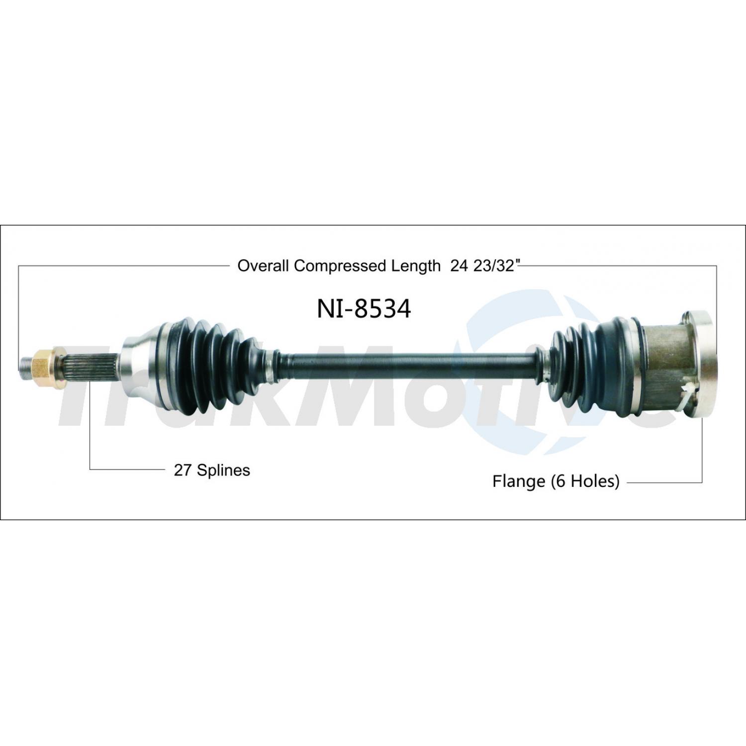 TrakMotive NI8534 - CV Axle Shaft TrakMotive NI8534 CV Axle Shaft product image 1 of 3