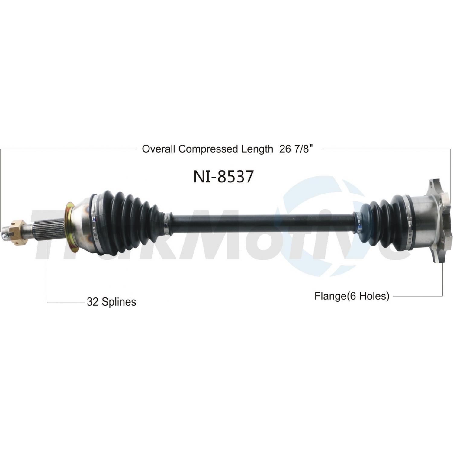TrakMotive NI8537 - CV Axle Shaft TrakMotive NI8537 CV Axle Shaft product image 1 of 3