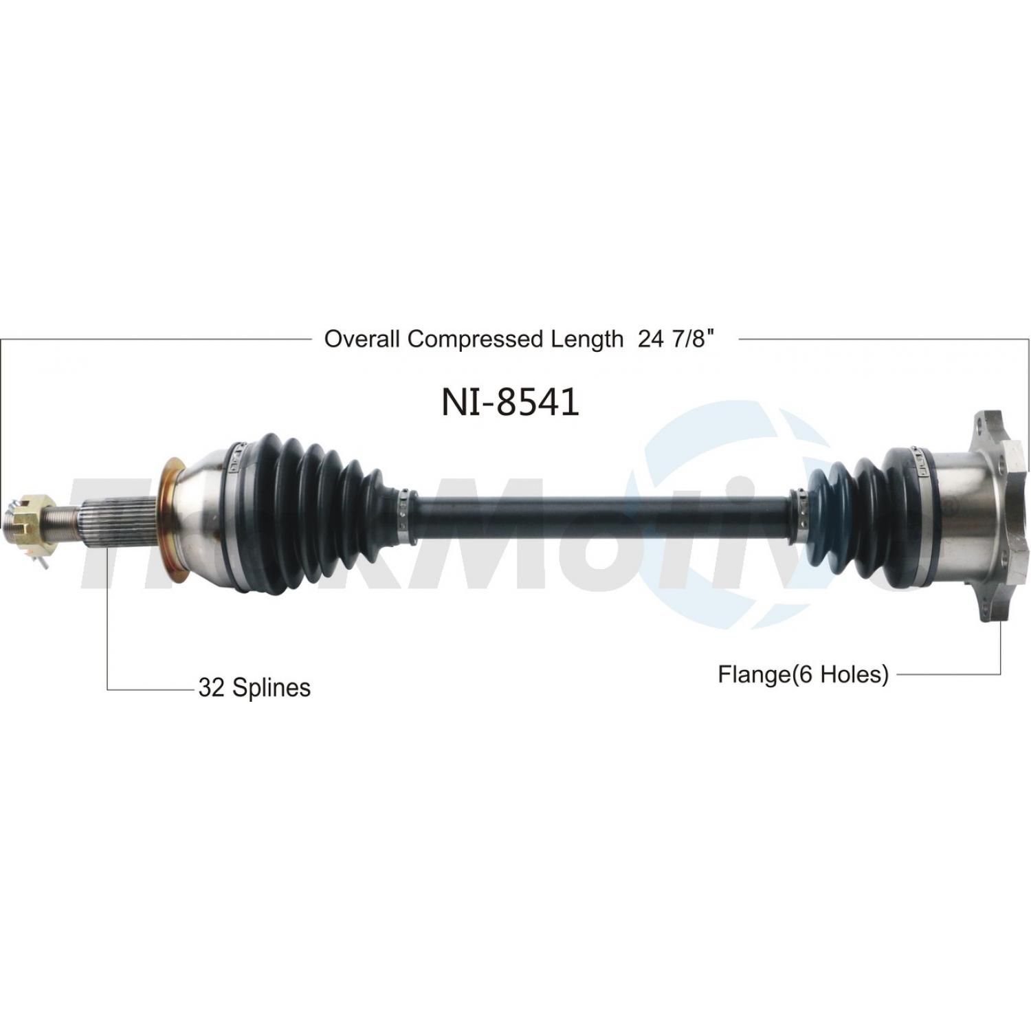 TrakMotive NI8541 - CV Axle Shaft TrakMotive NI8541 CV Axle Shaft product image 1 of 3