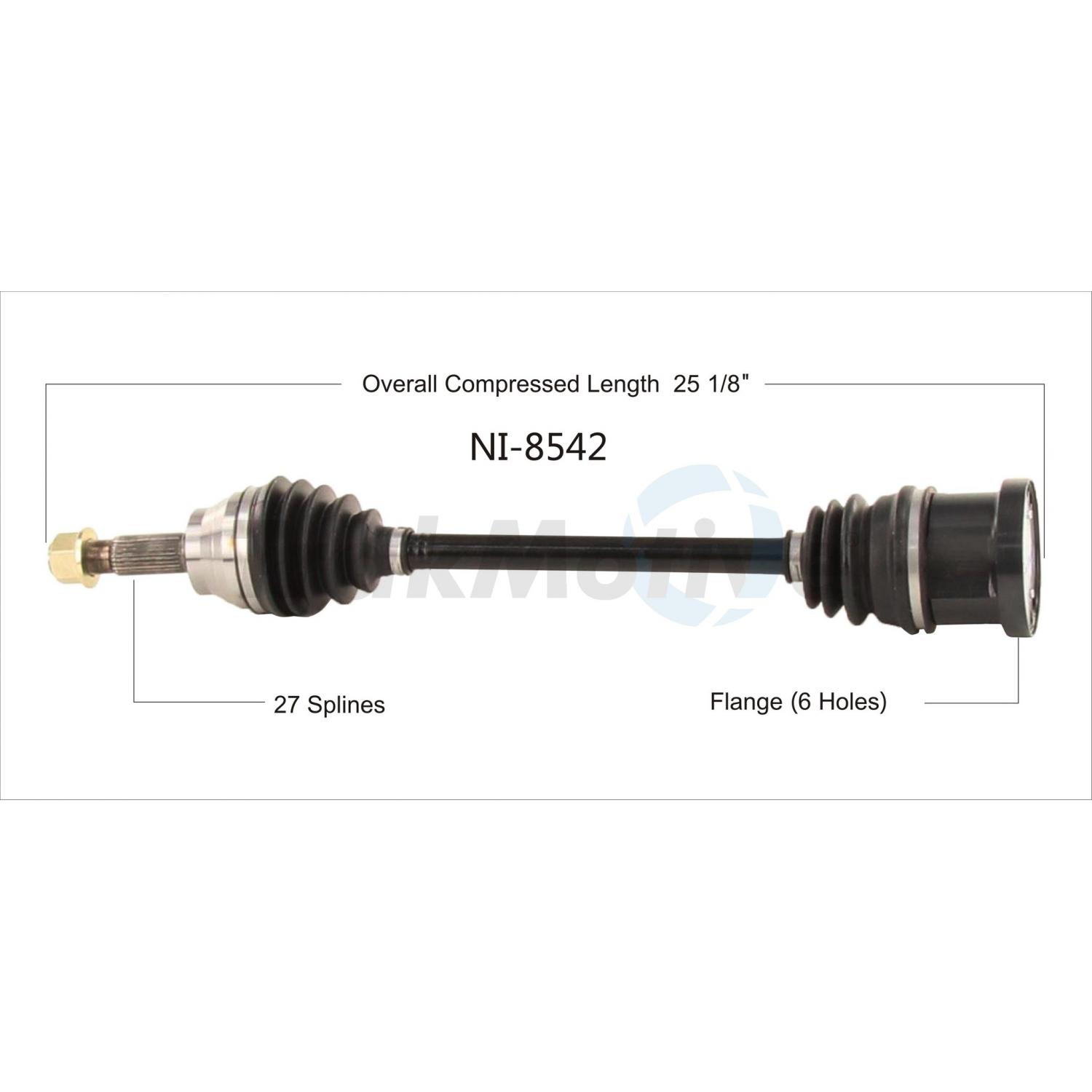 TrakMotive NI8542 - CV Axle Shaft TrakMotive NI8542 CV Axle Shaft product image 1 of 4