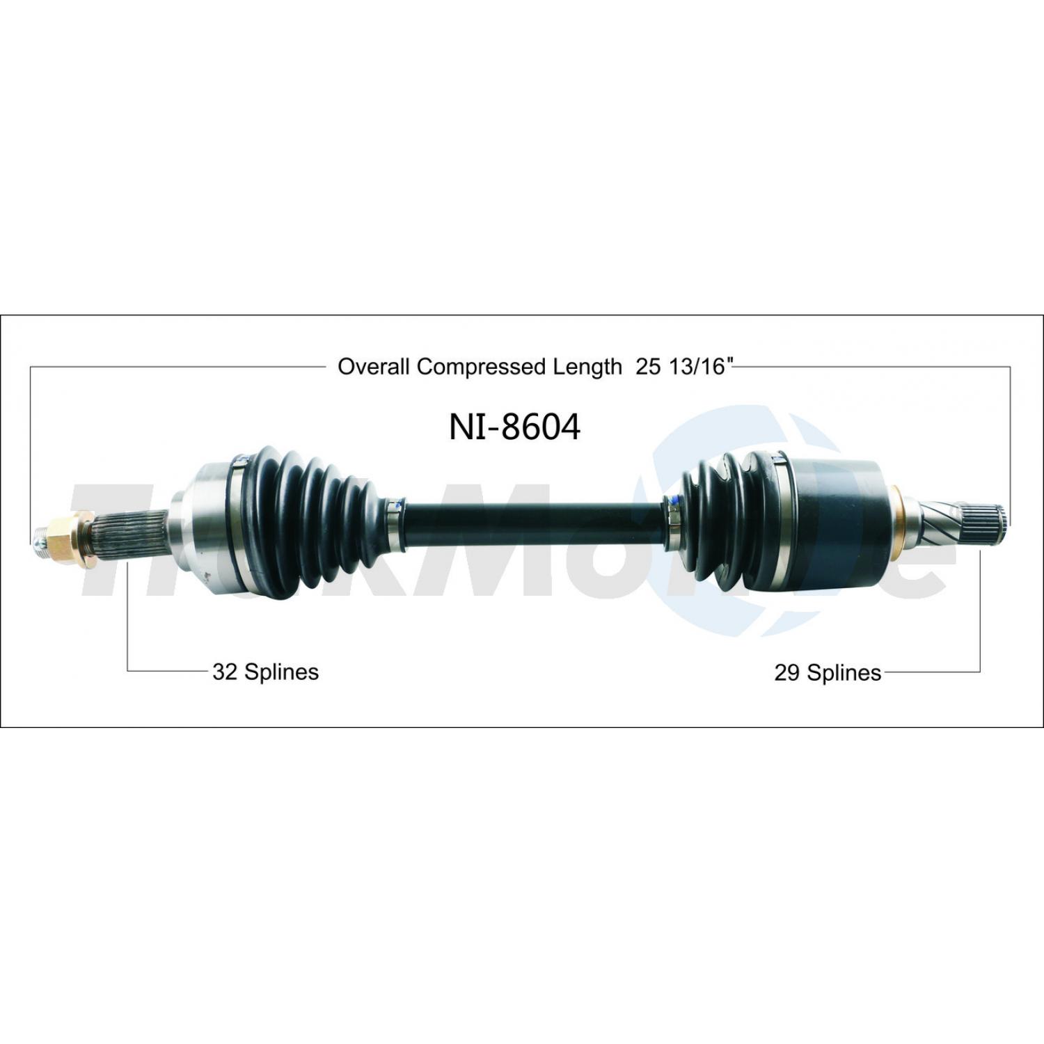 TrakMotive NI8604 - CV Axle Shaft TrakMotive NI8604 CV Axle Shaft product image 1 of 3
