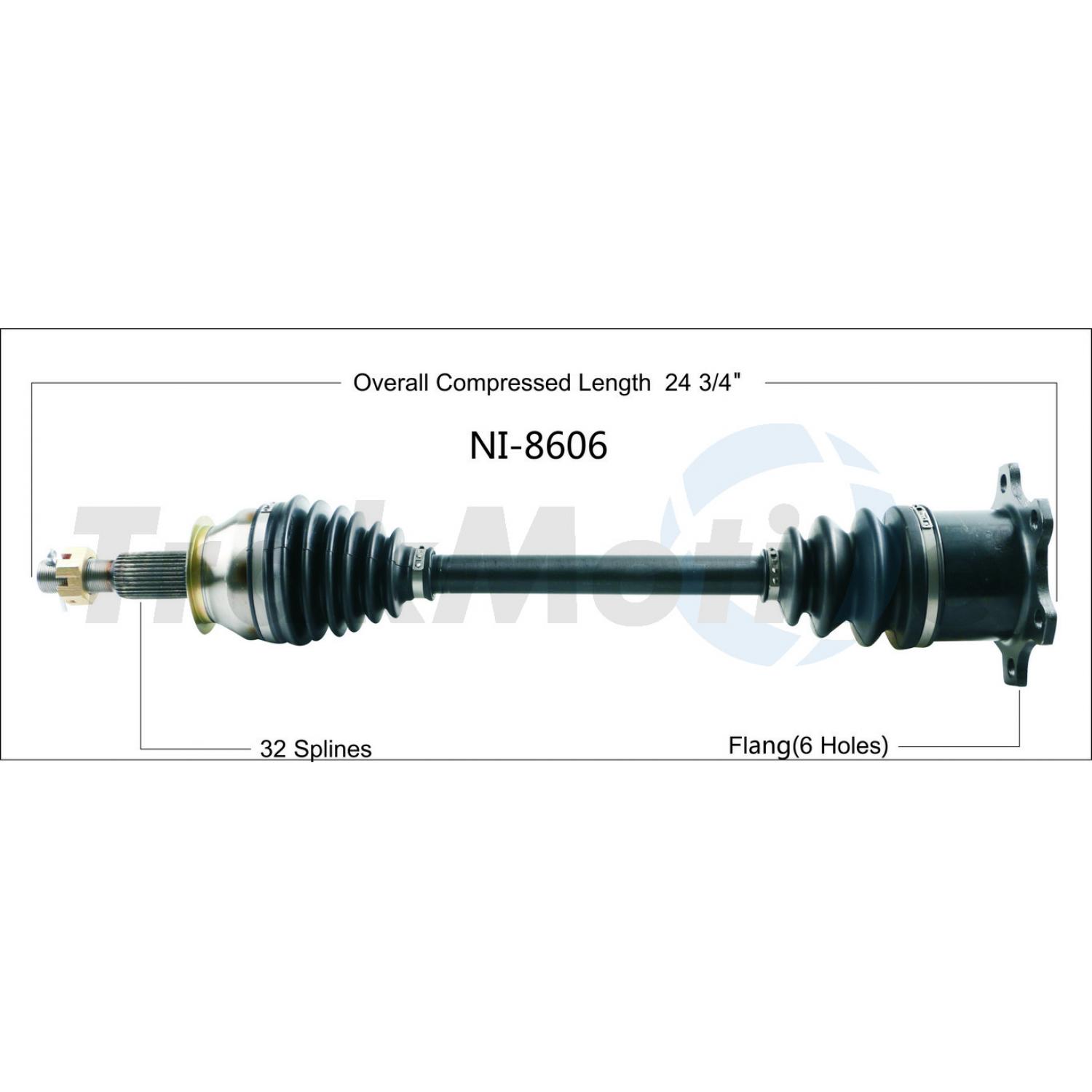 TrakMotive NI8606 - CV Axle Shaft TrakMotive NI8606 CV Axle Shaft product image 1 of 3