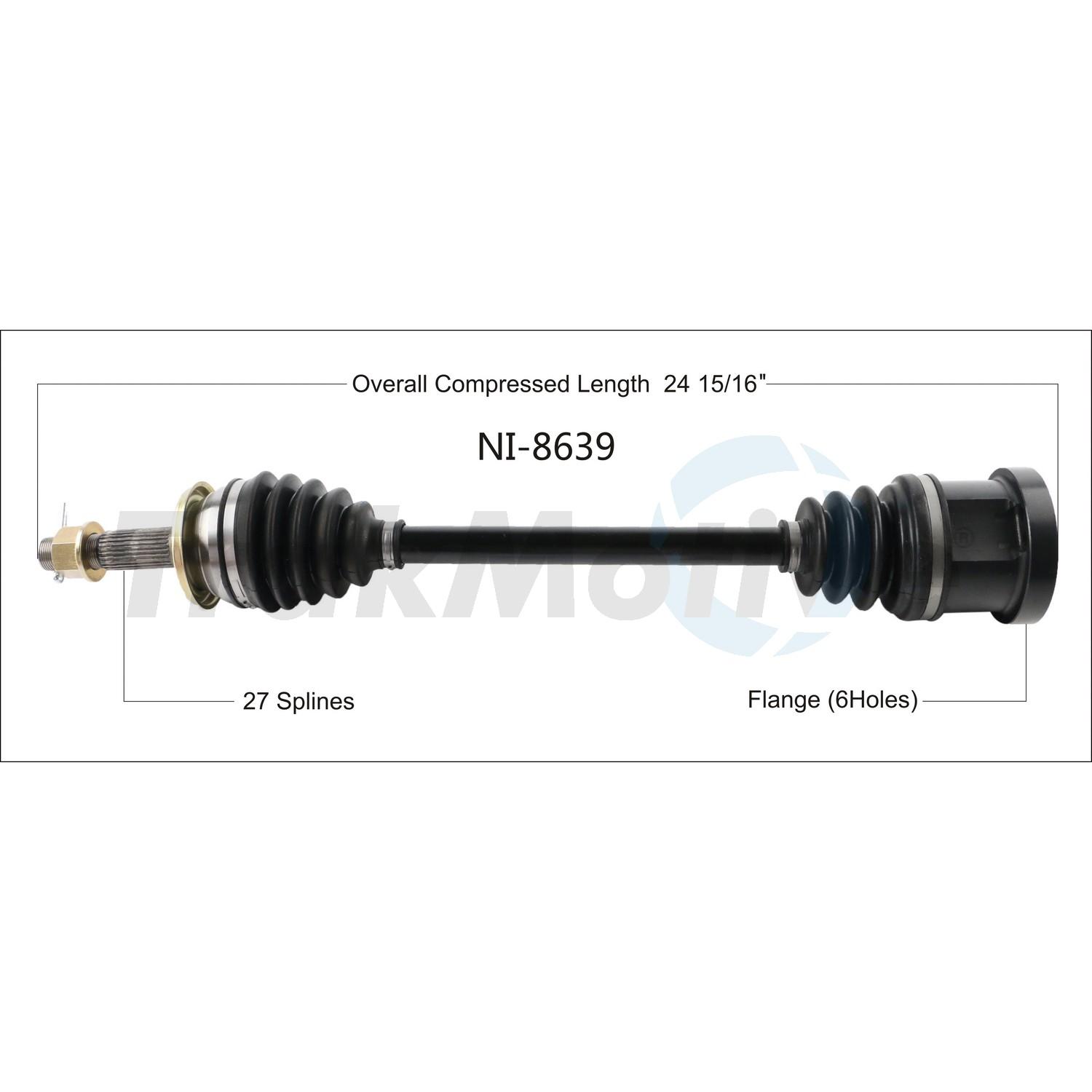 TrakMotive NI8639 - CV Axle Shaft TrakMotive NI8639 CV Axle Shaft product image 1 of 4