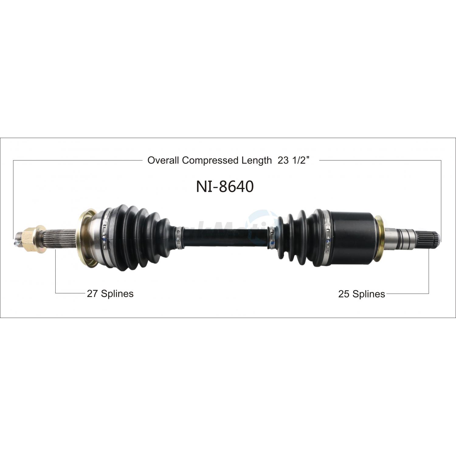 TrakMotive NI8640 - CV Axle Shaft TrakMotive NI8640 CV Axle Shaft product image 1 of 3