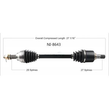 TrakMotive NI8643 - CV Axle Shaft TrakMotive NI8643 CV Axle Shaft product image 1 of 3