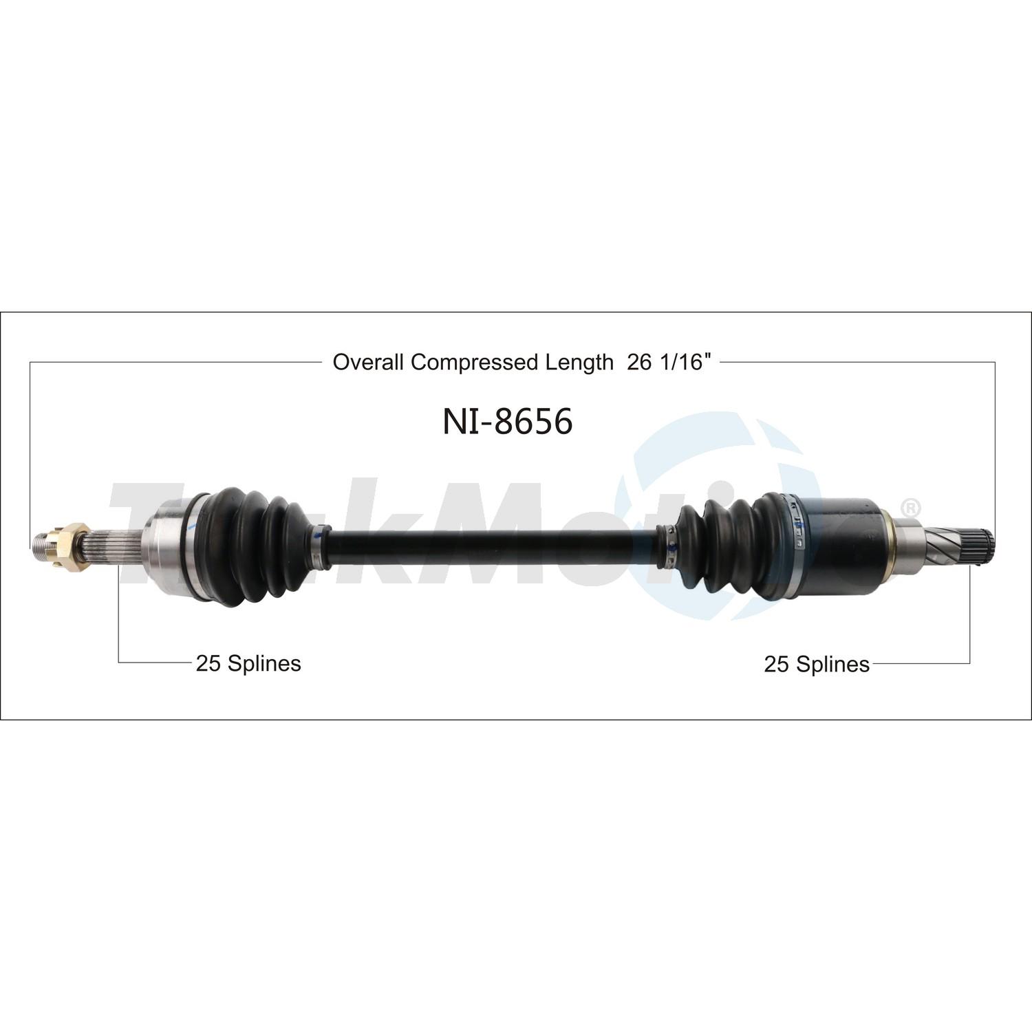TrakMotive NI8656 - CV Axle Shaft TrakMotive NI8656 CV Axle Shaft product image 1 of 3