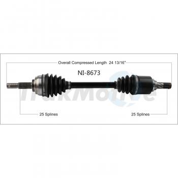 TrakMotive NI8673 CV Axle Shaft product image 1 of 3