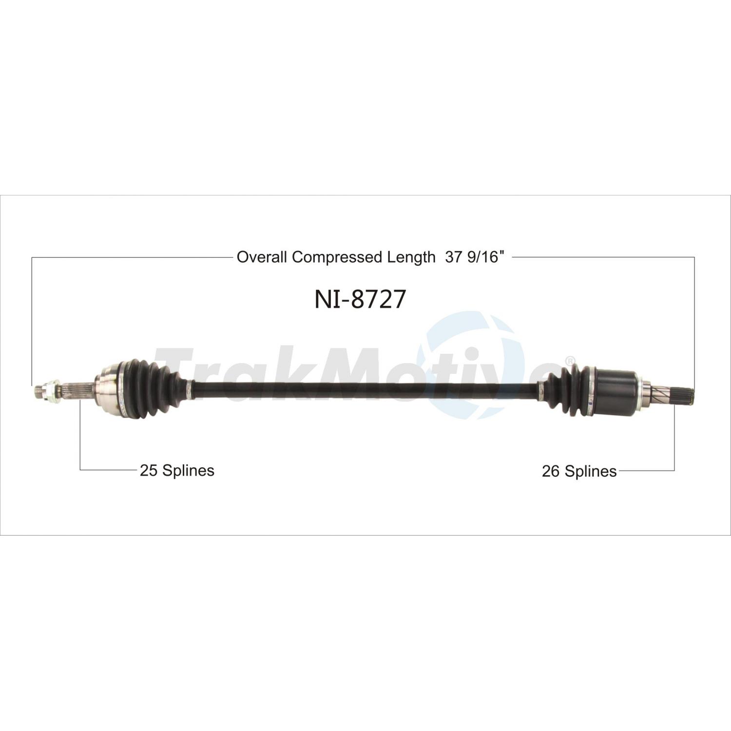 TrakMotive NI8727 - CV Axle Shaft TrakMotive NI8727 CV Axle Shaft product image 1 of 3