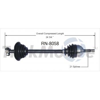 TrakMotive RN8058 CV Axle Shaft product image 1 of 3