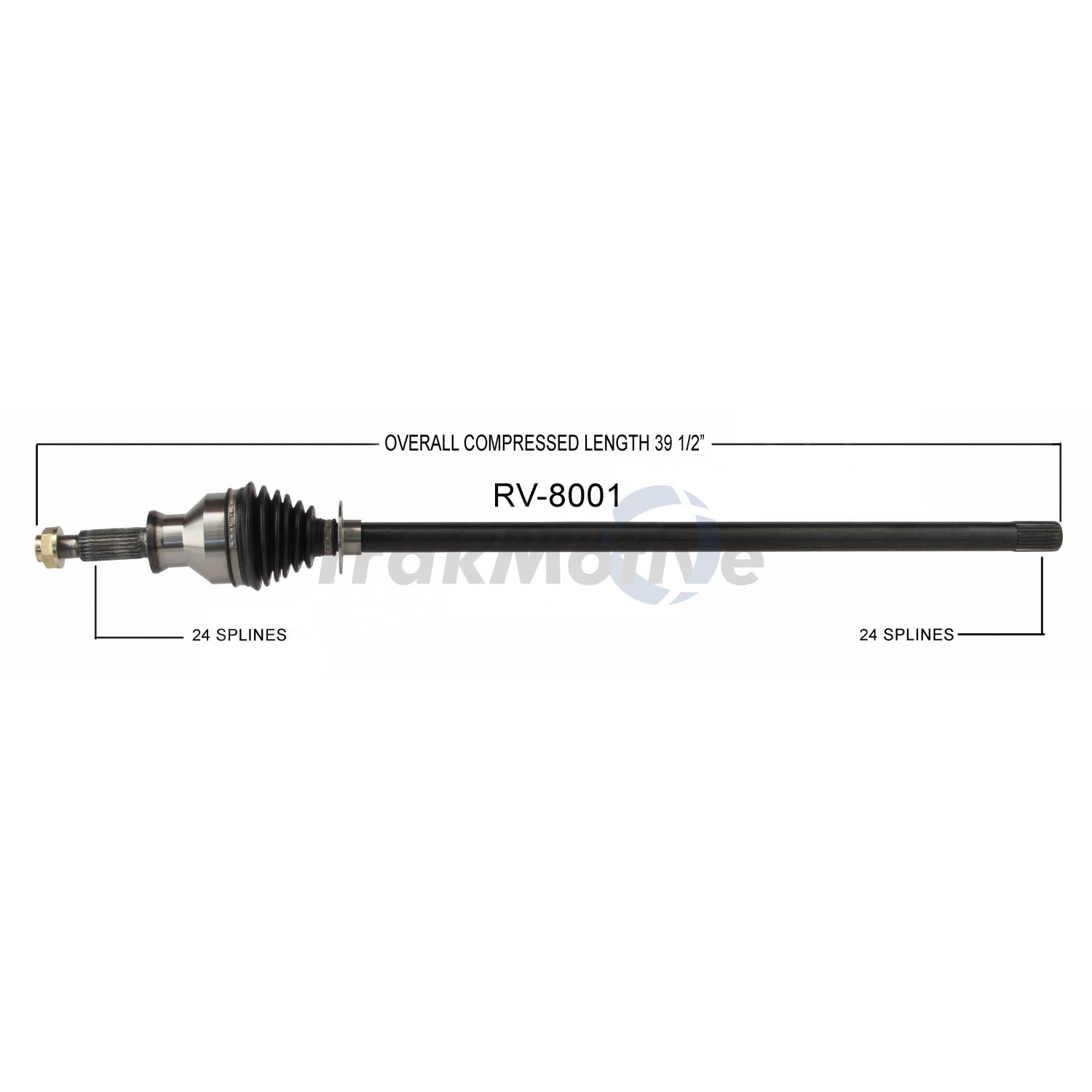 TrakMotive RV8001 CV Axle Shaft product image 1 of 3