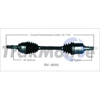 TrakMotive RV8005 CV Axle Shaft product image 1 of 3