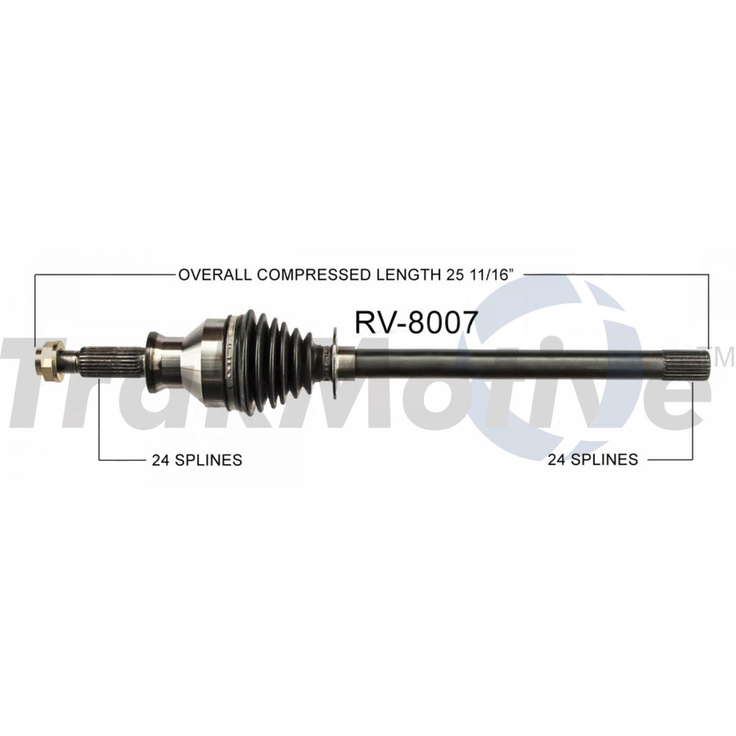 TrakMotive RV8007 CV Axle Shaft product image 1 of 3