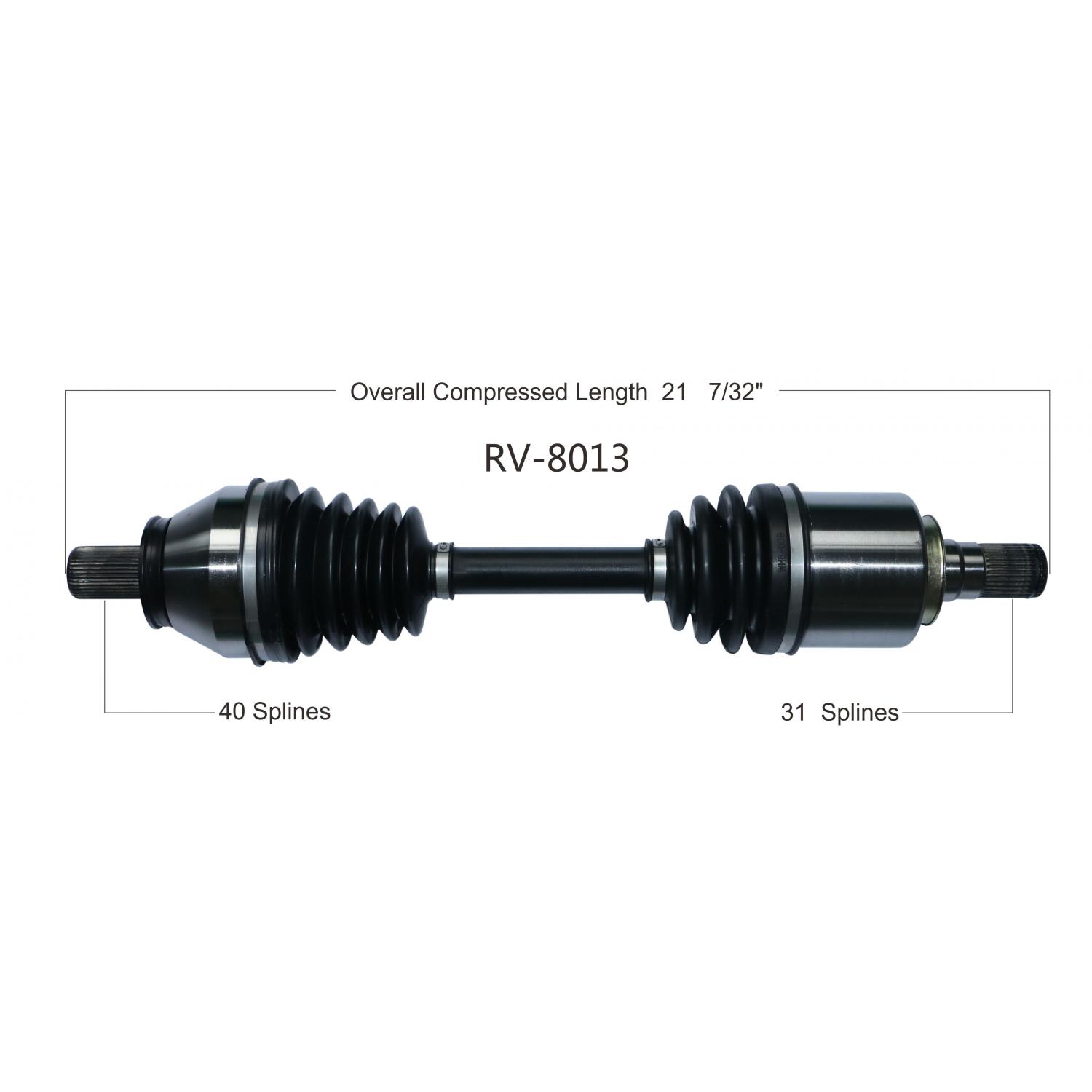 TrakMotive RV8013 CV Axle Shaft product image 1 of 3