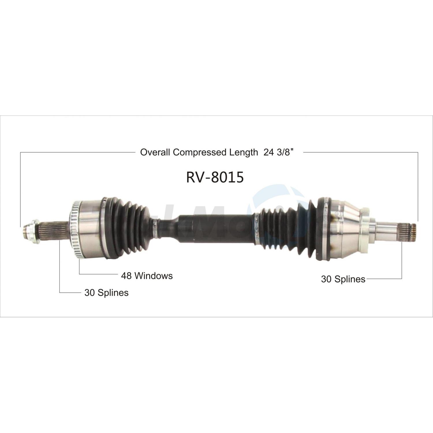 TrakMotive RV8015 CV Axle Shaft product image 1 of 3