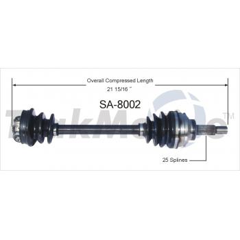TrakMotive SA8002 CV Axle Shaft product image 1 of 3