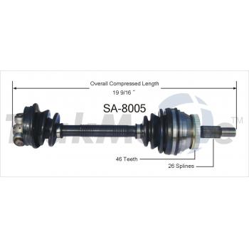 TrakMotive SA8005 CV Axle Shaft product image 1 of 3