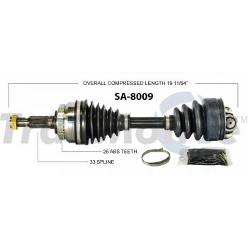 TrakMotive SA8009 CV Axle Shaft product image 1 of 3