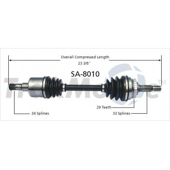 TrakMotive SA8010 - CV Axle Shaft TrakMotive SA8010 CV Axle Shaft product image 1 of 3