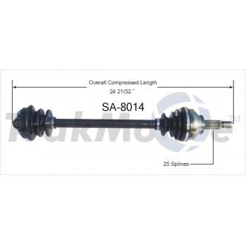 TrakMotive SA8014 CV Axle Shaft product image 1 of 3