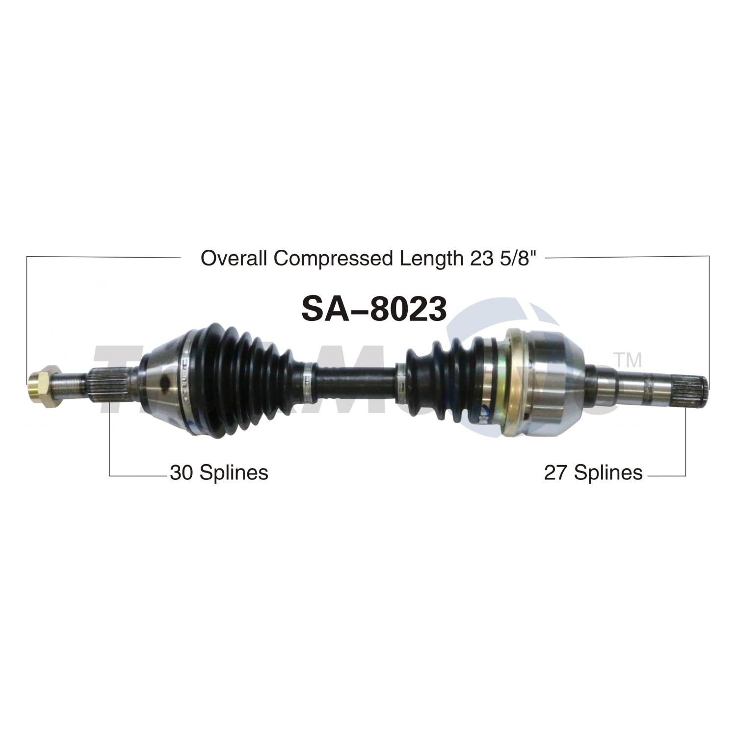 TrakMotive SA8023 - CV Axle Shaft TrakMotive SA8023 CV Axle Shaft product image 1 of 3