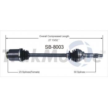 TrakMotive SB8003 CV Axle Shaft product image 1 of 3