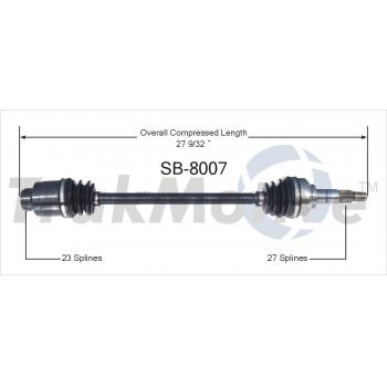 TrakMotive SB8007 - CV Axle Shaft TrakMotive SB8007 CV Axle Shaft product image 1 of 3