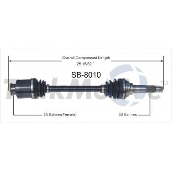 TrakMotive SB8010 CV Axle Shaft product image 1 of 3