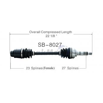 TrakMotive SB8027 CV Axle Shaft product image 1 of 3