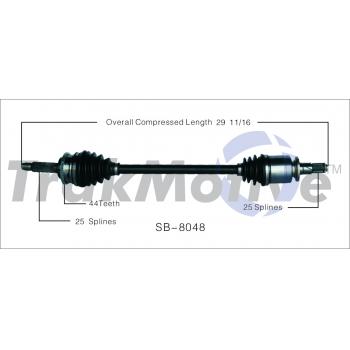 TrakMotive SB8048 CV Axle Shaft product image 1 of 3