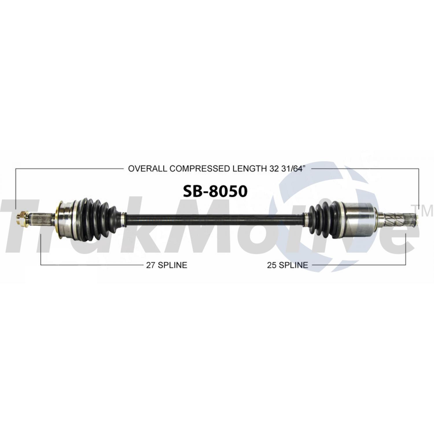 TrakMotive SB8050 CV Axle Shaft product image 1 of 3