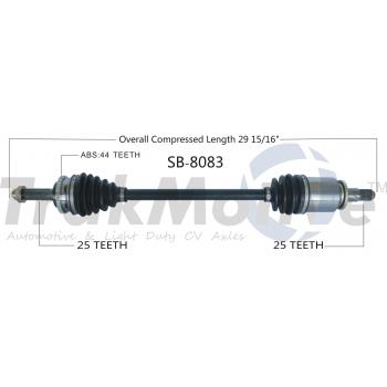 TrakMotive SB8083 CV Axle Shaft product image 1 of 3