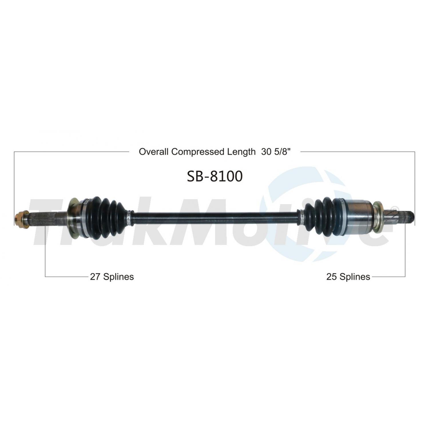 TrakMotive SB8100 - CV Axle Shaft TrakMotive SB8100 CV Axle Shaft product image 1 of 3