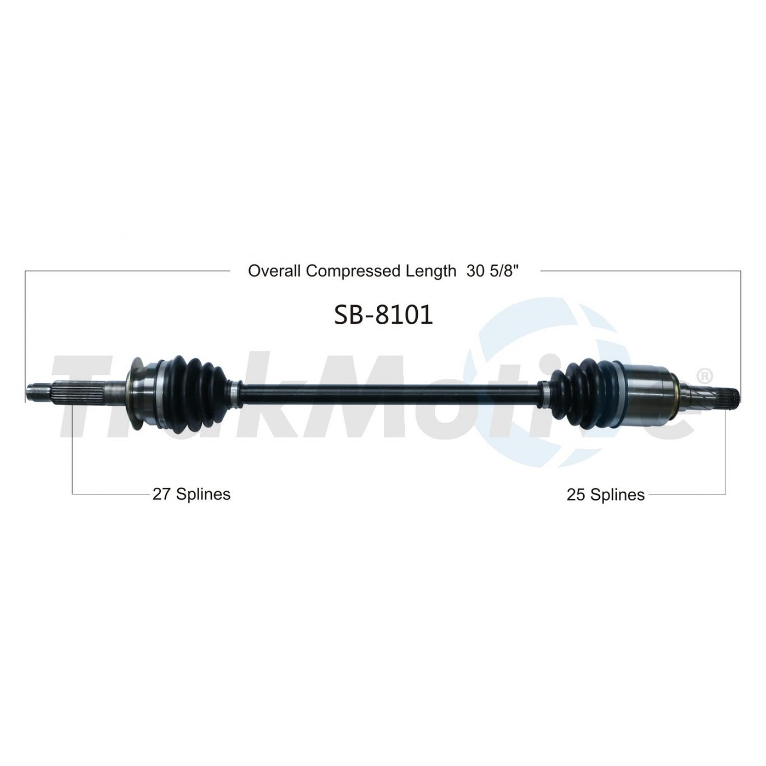 TrakMotive SB8101 - CV Axle Shaft TrakMotive SB8101 CV Axle Shaft product image 1 of 3