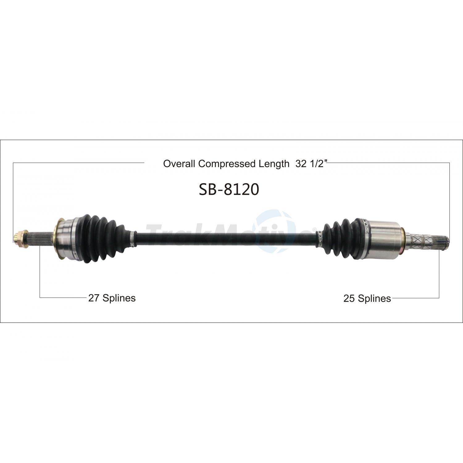 TrakMotive SB8120 - CV Axle Shaft TrakMotive SB8120 CV Axle Shaft product image 1 of 3