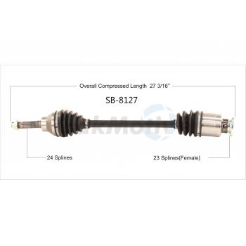 TrakMotive SB8127 - CV Axle Shaft TrakMotive SB8127 CV Axle Shaft product image 1 of 3