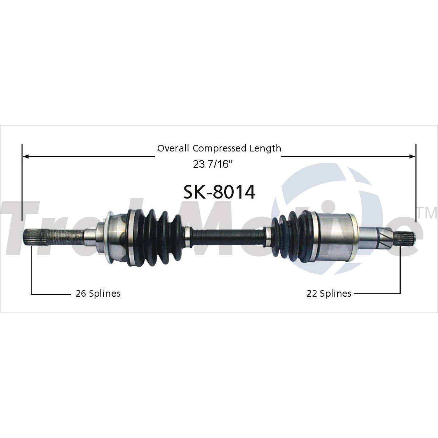 TrakMotive SK8014 - CV Axle Shaft TrakMotive SK8014 CV Axle Shaft product image 1 of 3