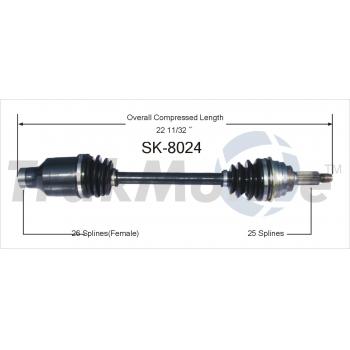 TrakMotive SK8024 - CV Axle Shaft TrakMotive SK8024 CV Axle Shaft product image 1 of 3