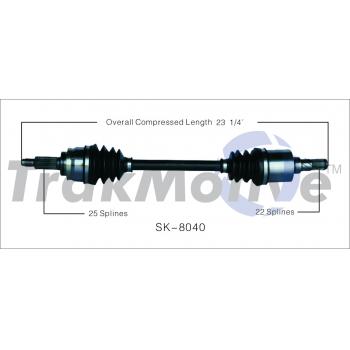 TrakMotive SK8040 CV Axle Shaft product image 1 of 3