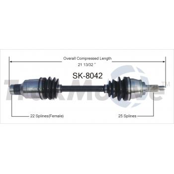 TrakMotive SK8042 CV Axle Shaft product image 1 of 3
