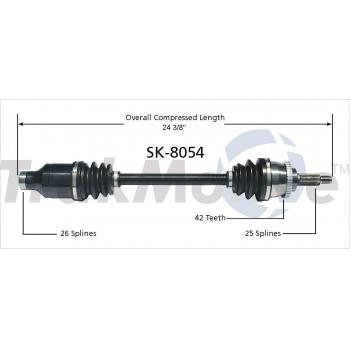 TrakMotive SK8054 - CV Axle Shaft TrakMotive SK8054 CV Axle Shaft product image 1 of 3