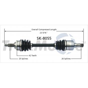 TrakMotive SK8055 - CV Axle Shaft TrakMotive SK8055 CV Axle Shaft product image 1 of 3
